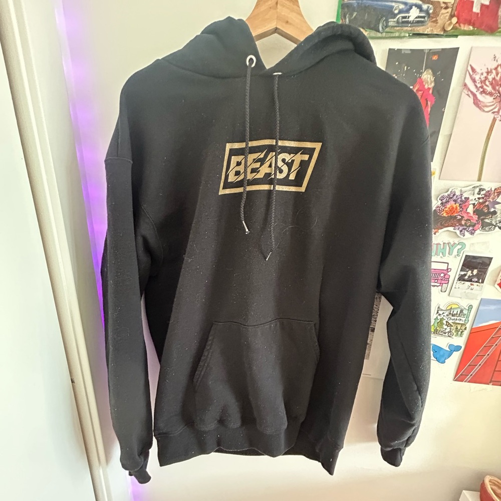 Black Mr beast hoddie